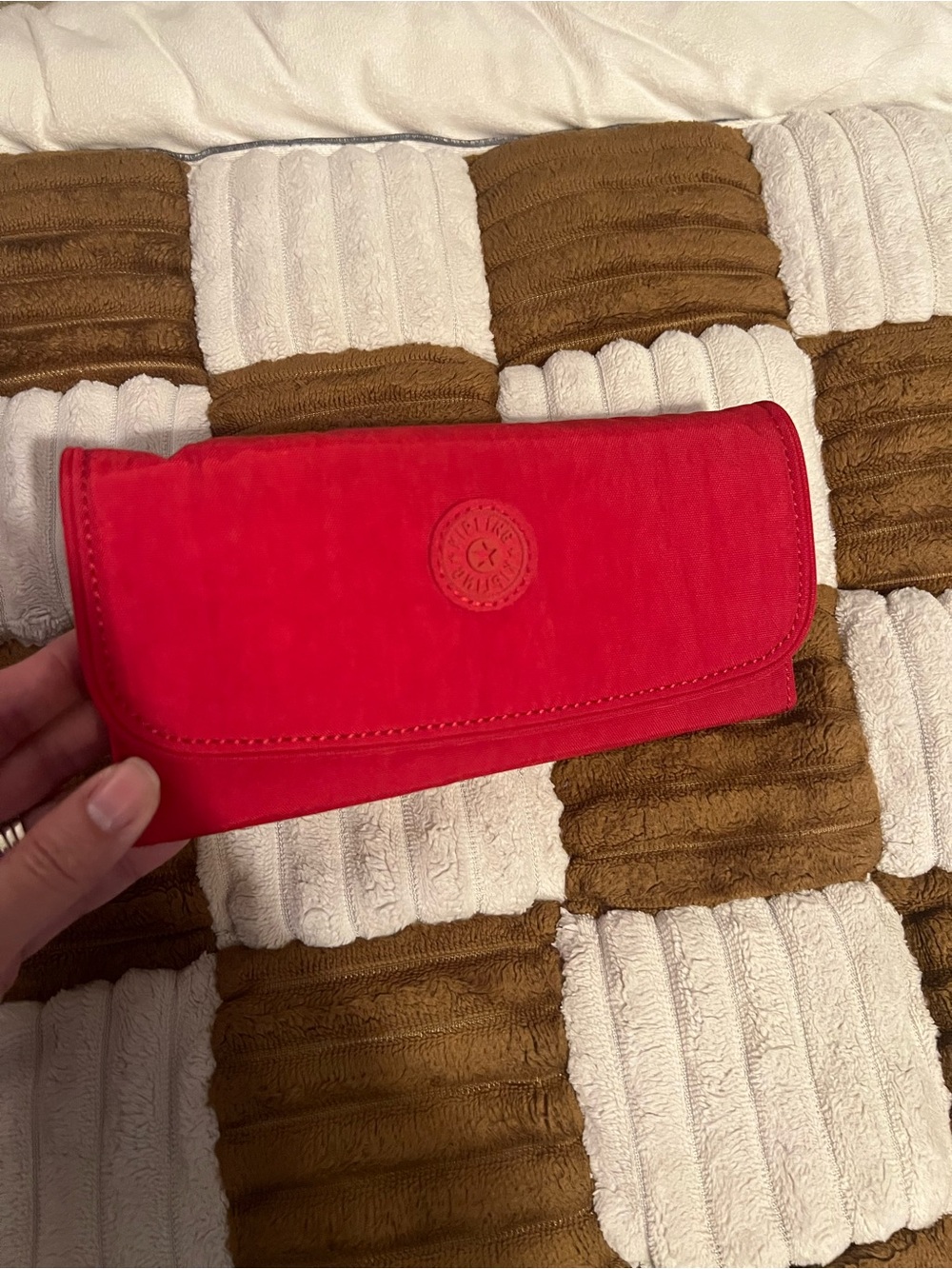 Kipling Money Land Wallet in Cherry NWTS!